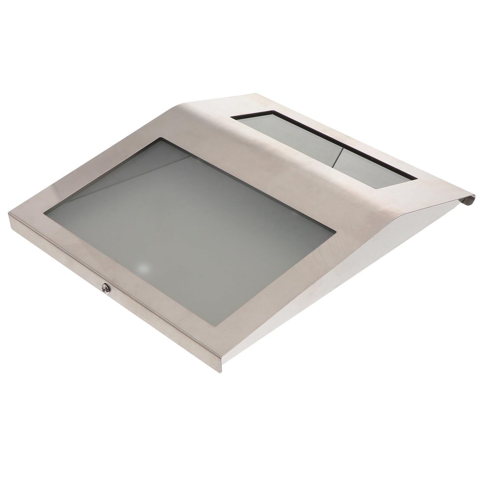 KOMBIUDA Lampada Solare con Numeri Indirizzo LED in Acciaio Inossidabile Illuminazione Esterna Resistente alle Intemperie per Casa e Giardino Senza Fili Ricaricabile ed