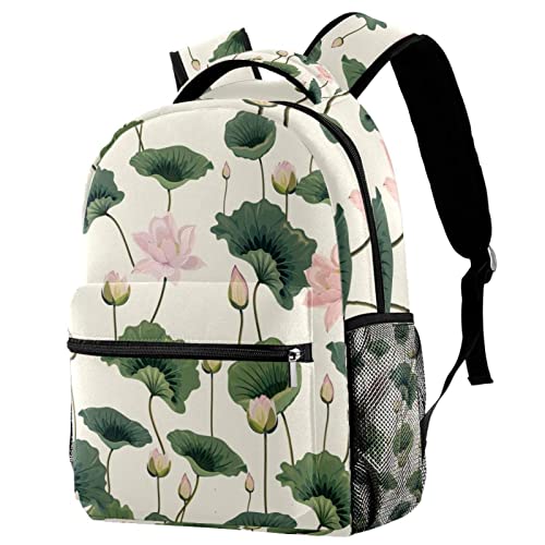 Sac bandoulière motif lotus pour ados | Idéal pour le collège, le sport et les loisirs