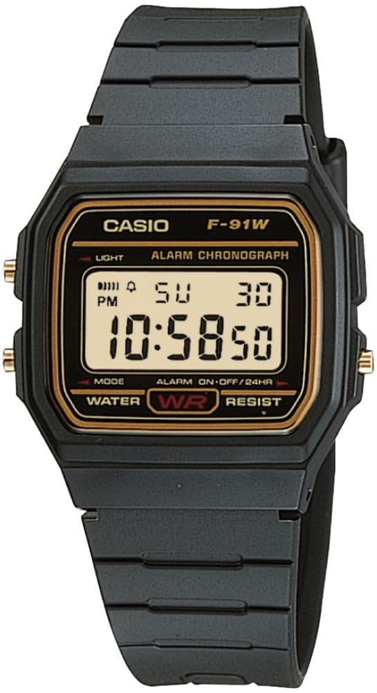 Casio Unisex Digital Casual Quartz Watch F-91WG-9Q, Blue, Digital,Quartz Movement
