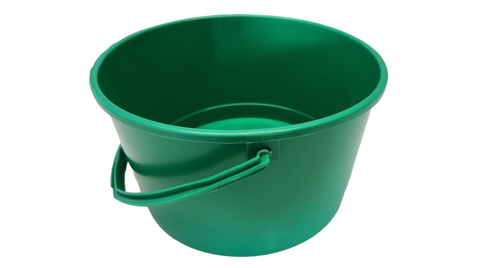 Mig Seau en plastique de construction seau à sable de cuisine fabriqué en plastique flexible durable - résistant aux dommages mécaniques - Capacité 4L - 5 pièces vert