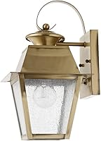 Vista 4 de Livex Lighting 2162-04 Mansfield - Linterna de pared para exteriores, 1 luz, color negro