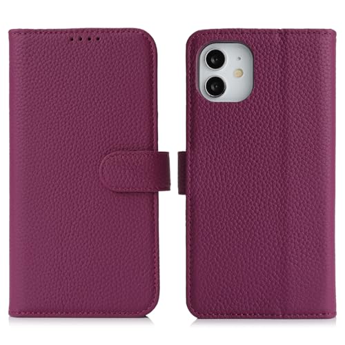 Housse iPhone 12 Pro violette, étui clapet idéal pour vos sorties - 2