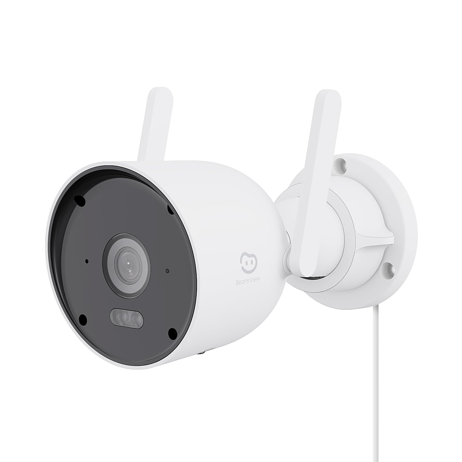 Beans View Telecamera Wi-Fi da Esterno 4K, Videocamera Sorveglianza Dual-Band 2.4/5GHz, Visione Notturna a Colori, Rilevamento AI Persone e Veicoli, Allarme Acustico e Visivo, ONVIF/RTSP, IP66 (D110)