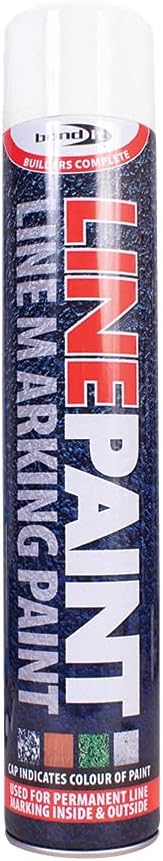Survey Line Marker Marking Spray Paint 750ml - White Permanent
