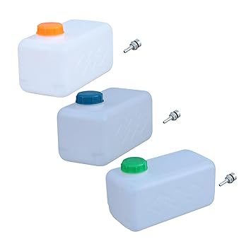 SAZ DEKOR 5L Plastic Air Parking Heater Fuel Tank Gasoline Oil Storage for Car Yellow