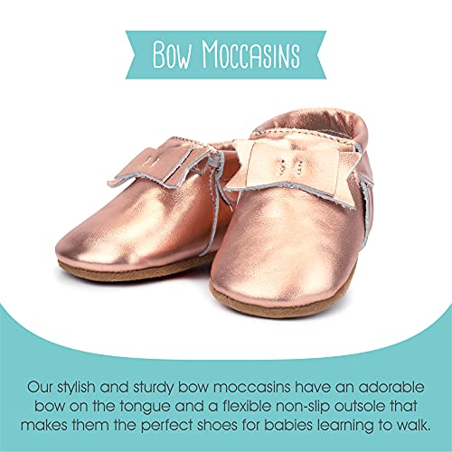 Zutano Unisex Baby Leather Moccasins, Slip Resistant, Soft-Sole Stay On Baby Shoes2