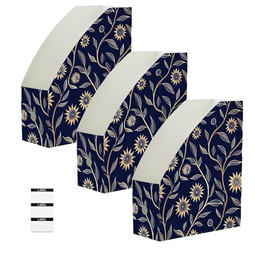 Boîte de rangement pour documents de 22,9x30,5 cm pliable et décorative lot de 3