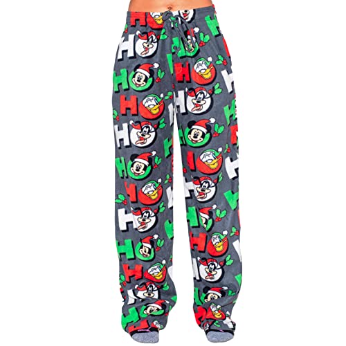 Mad Engine Mickey Goofy Donald Duck as Santa Ho Ho Ho Christmas Lounge Pants