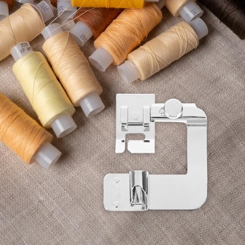 Set 3 Piezas Prensatelas Multifuncional de Metal para Máquina de Coser miniatura 5