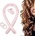 Senza Calore Bigodini, Fascia per Arricciacapelli Senza Calore, Set per Arricciacapelli Pigro,Nessun Danno, Heatless Curlers, Silk curling ribbon hair Bigodino Lungo per Boccoli(rosa)