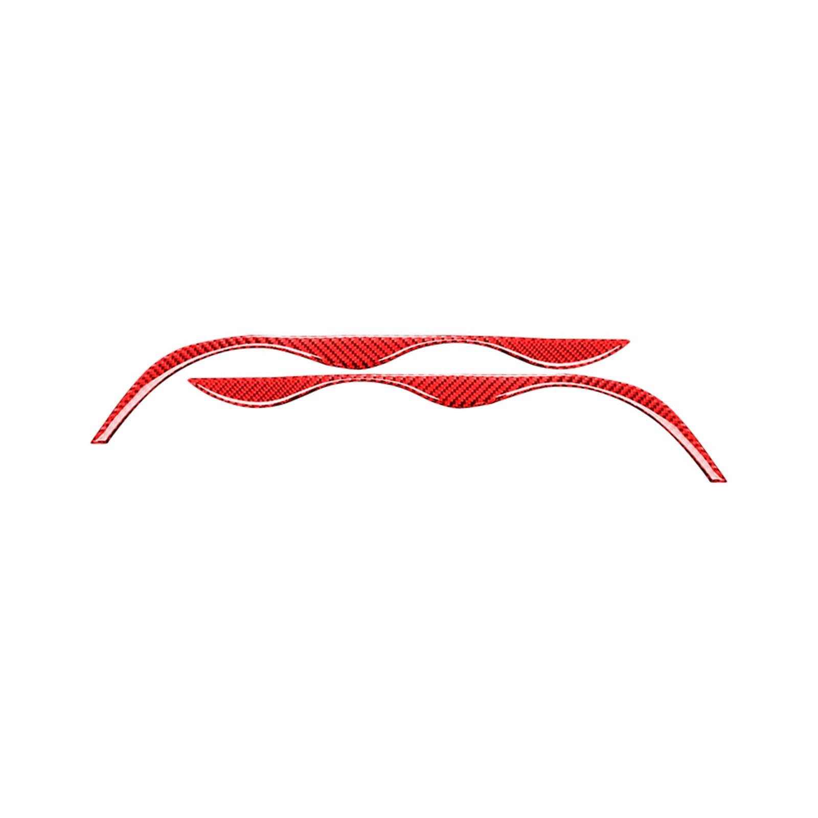 THXZINGLWG Compatible for BMW 3 Series E46 M3 323i 328i 330i 325i 1999-2004 Accessories Carbon Fiber Car Headlight Eyebrows Trim Cover Decor Stickers(TYPE1)