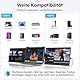 2025 Neuestes 15.6 Laptop Screen Extender, FHD 1080P IPS Laptop Bildschirm Erweiterung, Plug & Play Triple Display Extension, Kompatibel mit 13.3-17 für Windows, Mac, Android, Chrome