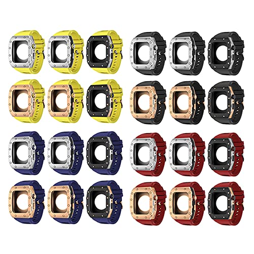 Kit de modification Apple Watch 45mm boîtier agate luxe métal - 3