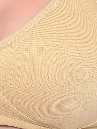 Image of Laavian Women's Cotton Non Padded Non-Wired Regular T-Shirt Bra