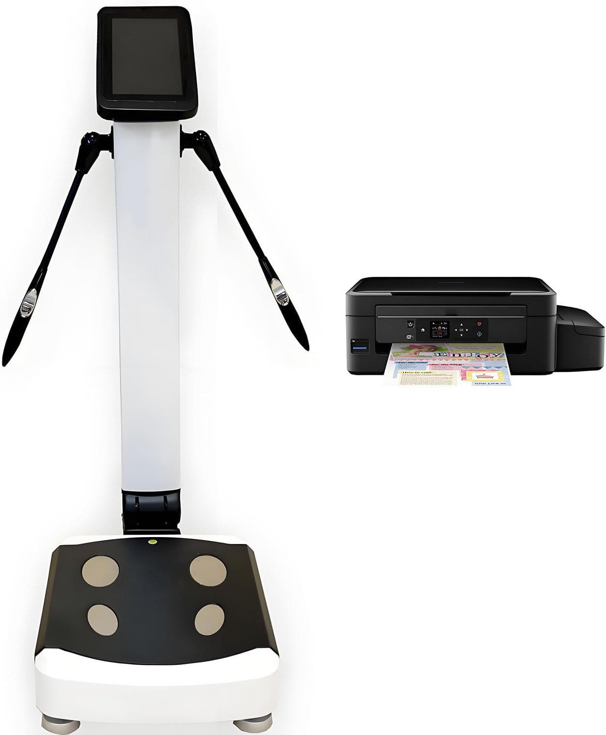 Smart Scale with Body Composition Analyze Body Composition Analyzer with Printer HD Touch Bioimpedance Analysis Machine Weight Control