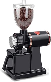 BSFYUK Petit Moulin à café électrique de ménage, 8 stalles Peut ajusté, Black, 368 * 255 * 145mm