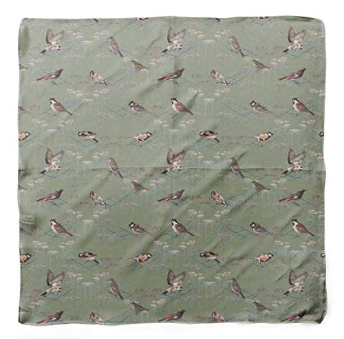 Bimba Pure Silk Printed Head Bandanas Summer Neck Wrap Scarf4