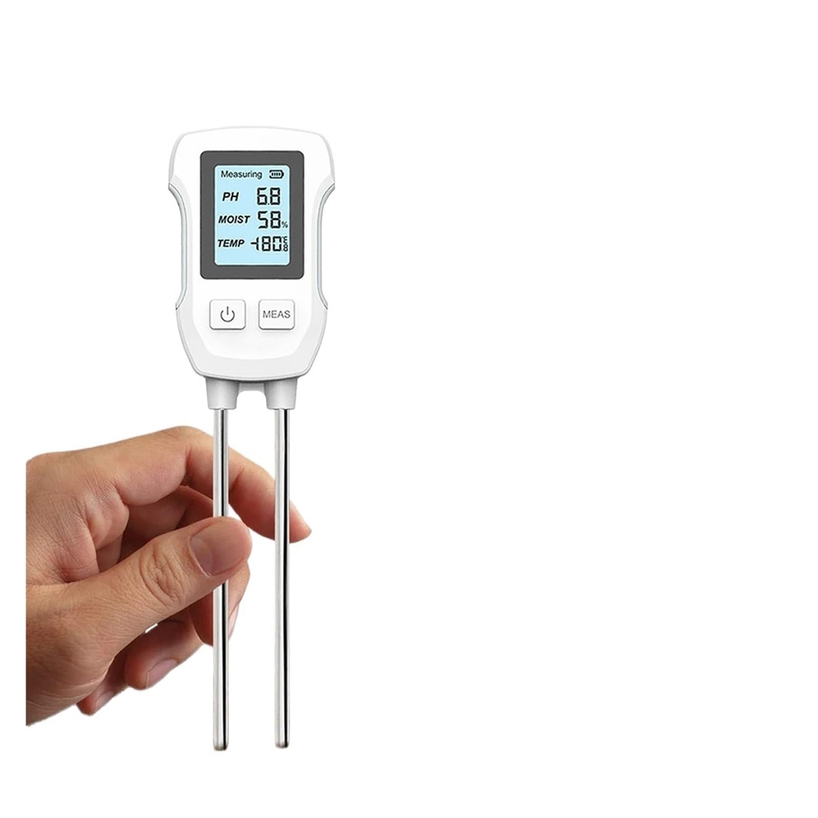 LEOTNNDQ 3-in-1 Soil Moisture Meter Digital Plant Temperature/Soil Moisture/PH Meter LCD Display Soil Test Meter(2PCS)