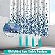 HANFU Duschvorhang, Polyester 180 x 200 cm Waschbar, Shower Curtains mit ösen und 12 Duschringen, Beschwerter Saum, Badewanne Vorhang Schnell Trocknend für Badezimmer, Blau Blasenmuster