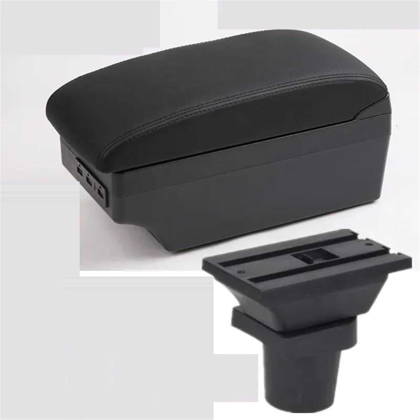 Noheeu C Black Line 7Usb Car Interior Parts Center Storage Box Armrest With Usb For Focus Mk1