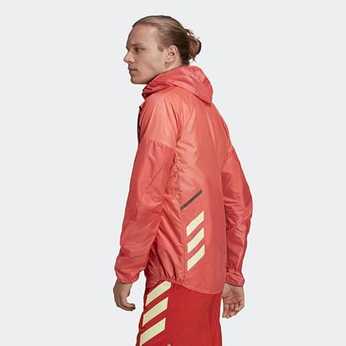 Adidas Men's Regular Agravic Windweave Windbreaker, Altered Amber, Large #TOP2