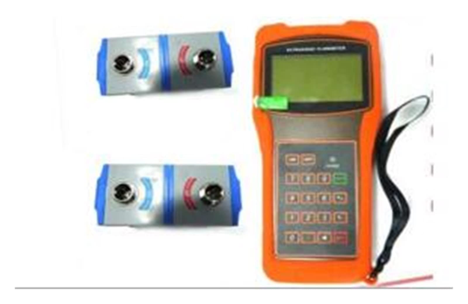 CUDTAPI Digital Turbine Flowmeter TUF-2000H Digital Ultrasonic Flowmeter Flow Meter With Standard Transducer TM-1 Measuring Range DN50-700mm(Roze)