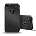 iPhone 7 Case, MINIMALISM 2 in 1 Ultra Thin and Slim TPU Shockproof Protective Case Coated Carbon Fiber Finish Surface with PC Hard Frame for Apple iPhone 7 (4.7')(2016) -- Black