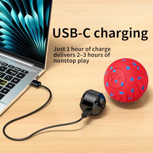 Image of 2-in-1 Interactive Dog Ball Toy for Aggressive Chewers, Automatic Moving & Bouncing E-TPU Dog Ball, 3 Modes Smart Pet Toy with Motion Sensor