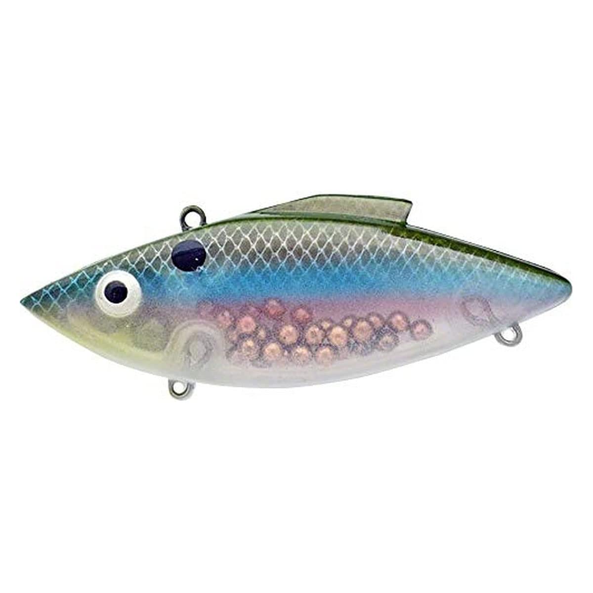 Bill Lewis Lures Lifelike Vibrations Rat-L-Trap 1/2 OZ Lipless Crankbait Fishing Wobble Sinking Lure for Black Bass, Trout, Walleye, Pike, Salmon, Ghost Minnow