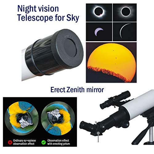 Telescopio Astronómico YXCKG Refractor 70mm con Trípode Ajustable miniatura 4