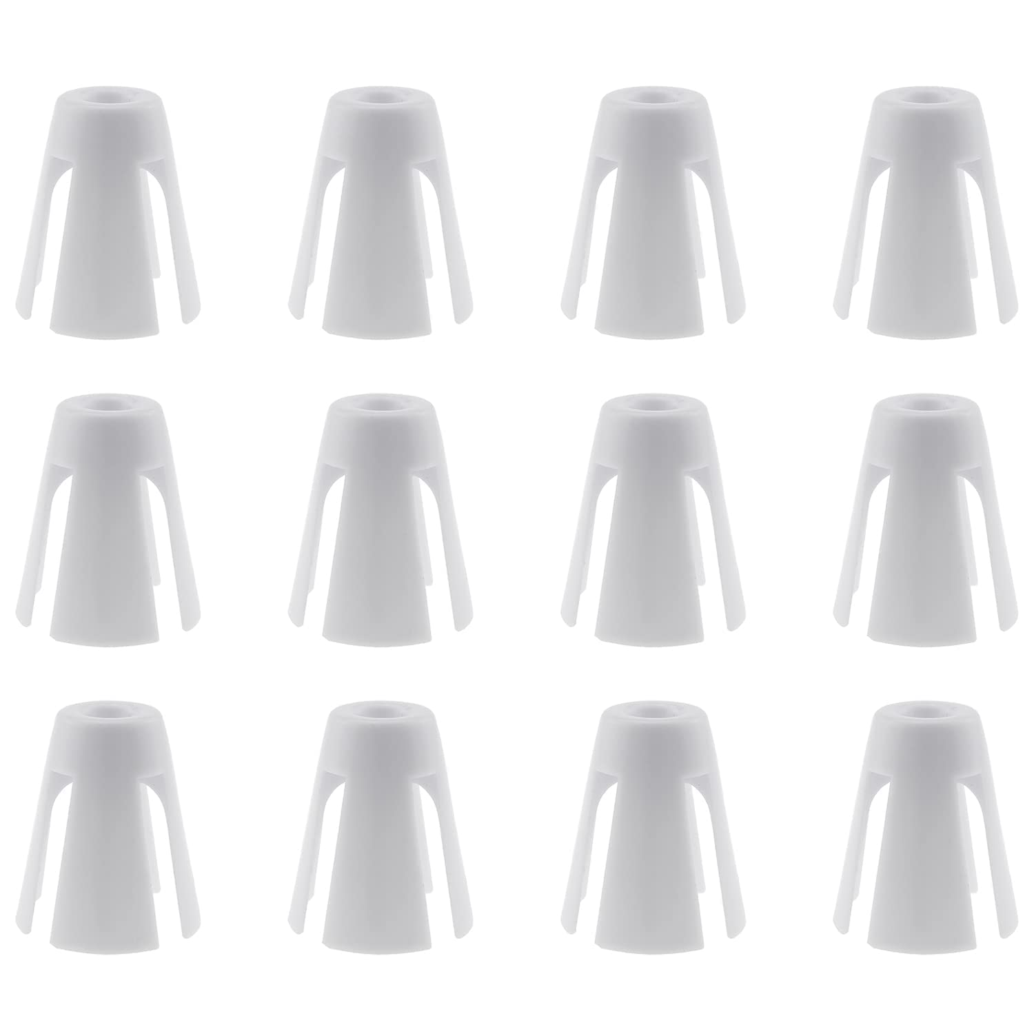 12PCS Plastic Coil Claw Sewing Machine Thread Setter Claw for Thread Spool Cone Holder Overlocker Serger Sewing Accessories, White