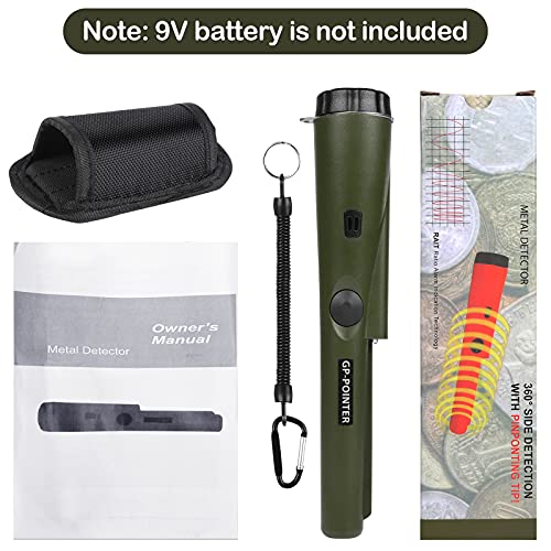 Diealles Shine Draagbare metaaldetector, waterdichte pinpointer metaaldetector met ingebouwde led-indicator, 360° scan pin pointer metaalzoeker voor Treasue Hunt - Image 8