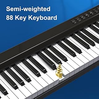 Piano numérique semi-lesté pleine grandeur à 88 touches Piano à clavier électrique portable Prise en charge des haut-parleurs intégrés Bluetooth Connexion MIDI Comprend un pupitre, une pédale de susta - Les Beatles, Paul McCartney, John Lennon, RIngo Starr, George Harrison Piano numérique semi-lesté pleine grandeur à 88 touches Piano à clavier électrique portable Prise en charge des haut-parleurs intégrés Bluetooth Connexion MIDI Comprend un pupitre, une pédale de susta – Image 3