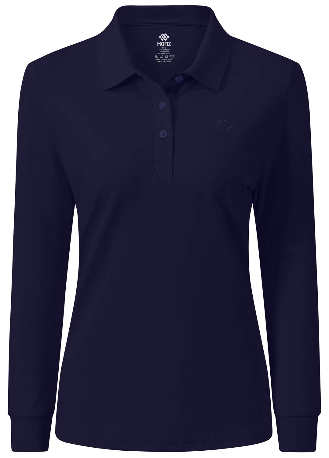 Polo Donna Manica Lunga Poloshirt Golf Camicia Lavoro Sportiva Autunno Inverno Top