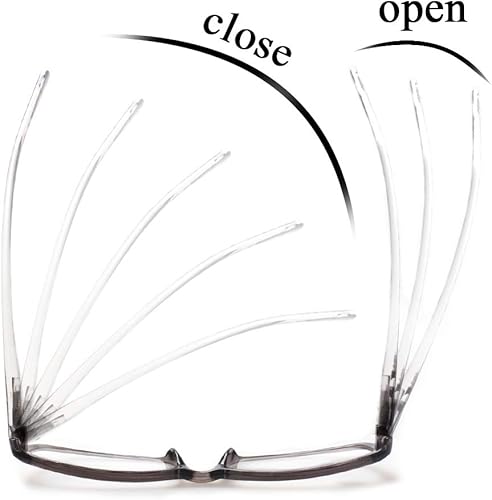 Miniatura 10 de Kerecsen Gafas de lectura, 5 pares de anteojos de lectura a la moda para mujer, bisagra de resorte con patrón estampado para mujer (paquete de 5