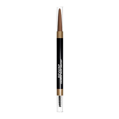 Revlon ColorStay Brow Creator, Lápiz y Polvo de Cejas Preciso 2 en 1 con Cepillo Espiral, Resistente al Agua, Regalo Pequeño para Ella, 605 Marrón