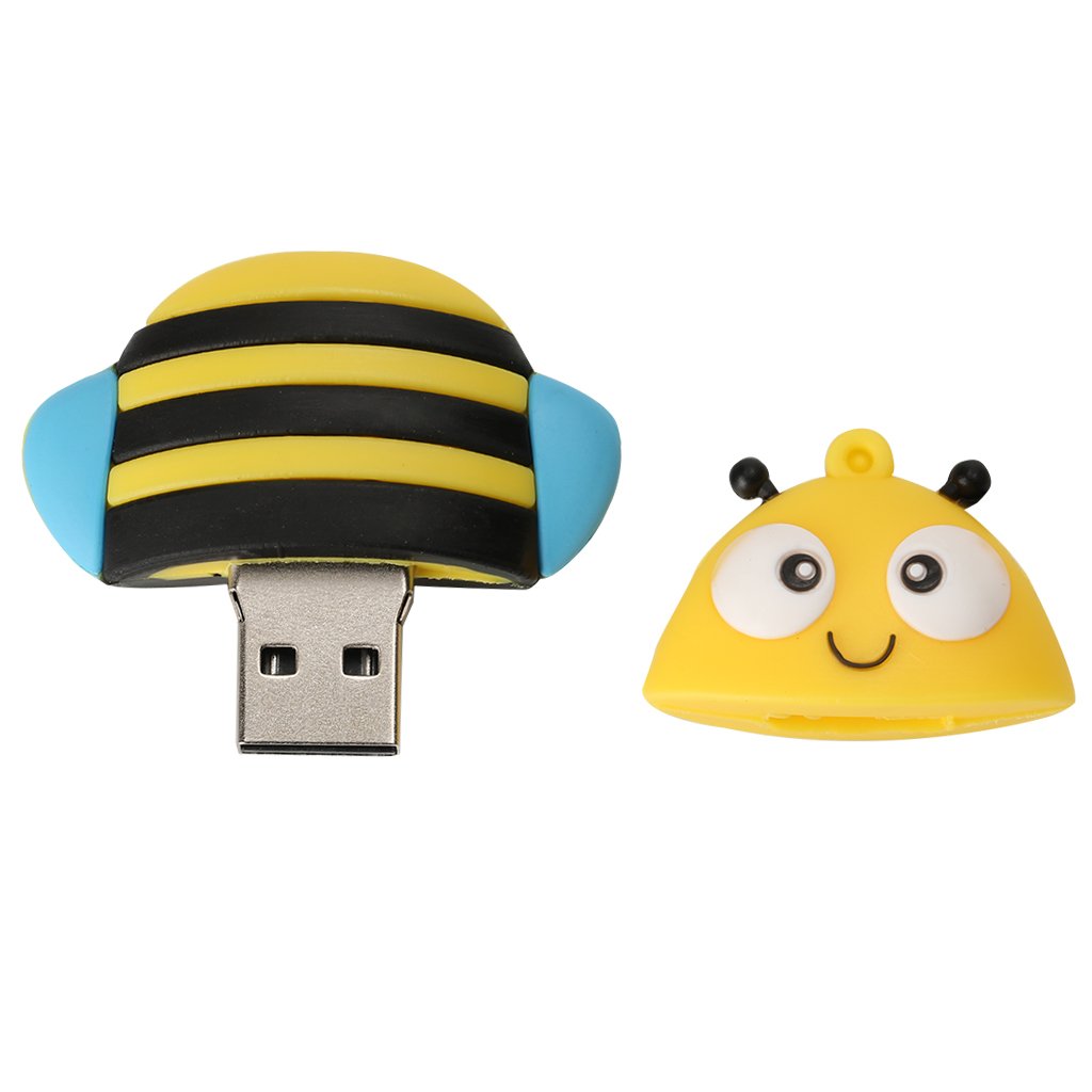 COMBR Fashion Cool USB 2.0 Memory Stick Flash Pen Drive Yellow Bee Animial Shape Data Storage 256GB (B076SK144L) Amazon Price History, Amazon Price Tracker