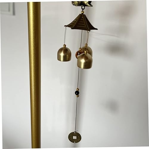 Miniatura 4 de Campana de viento colgante de estilo antiguo, 2 unidades, para decoración de jardín al aire libre, campanas de viento decorativas únicas para