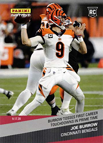2020 Panini Instant Football #24 Joe Burrow Rookie Card | 1st Career Passing Touchdown - Only 1,381 made