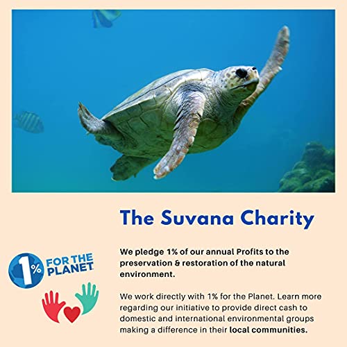 Suvana Market Coconut Bowls With Wooden Spoons (Set Of 2) Unique Flat Bottom Design - Eco Friendly Gift - Acai Bowl - Smoothie Bowls - Salad - Buddha Bowl - Kava - 100% Natural #TOP4