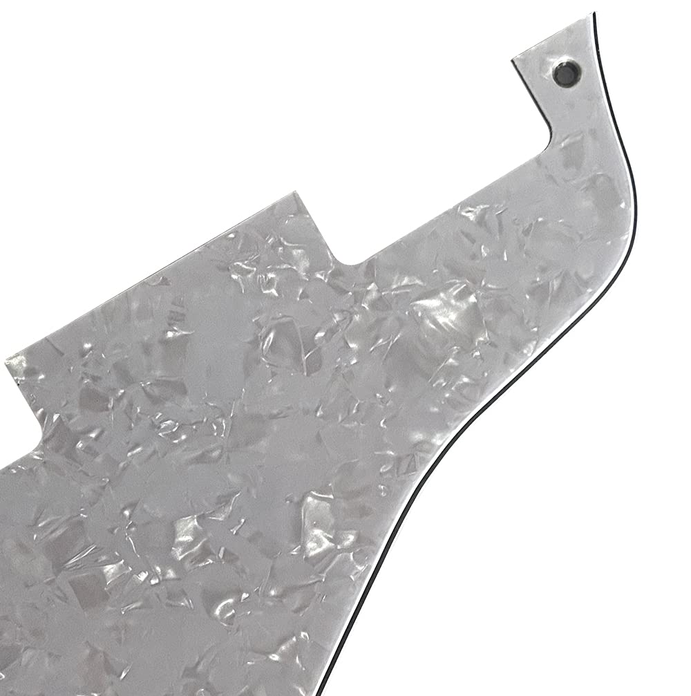For Short Gibson ES 335 Style Guitar Pickguard Scratch Plate (4 Ply White Pearl)