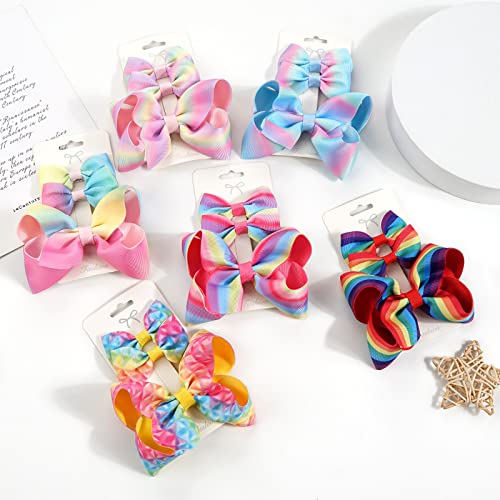 3PCS Lazos para el Cabello para Niñas Hechos a Mano Lazos de Cinta Grosgrain Coloridos Clips Alligator Accesorios para el Cabello para Niñas Pequeñas, Adolescentes y Niñas (Black Hot Stamping) miniatura 6