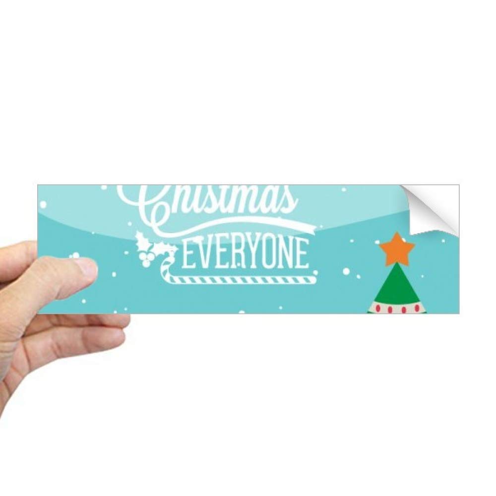 Sticker rectangulaire cerf de Noël DIYthinker autocollant pour fenêtre