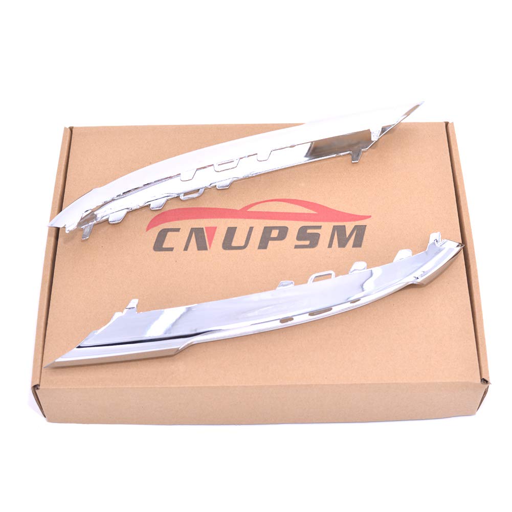 Amazon.com: CNUPSM Front Bumper Fog Light Chrome Molding Trim  