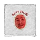 Ecusson Thermocollant Vetement 7x7cm - Water Malone Parodie Fruit Rap Rappeur - Patch a Repasser pour Reparation ou Customisation T-shirt Sac Jeans Imprime en France
