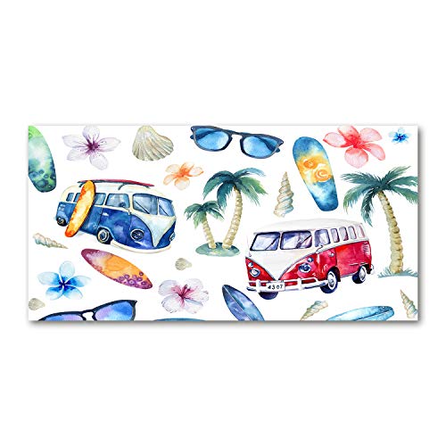 Splashback guard cuisine Tulup dosseret en verre de sécurité trempé multicolore