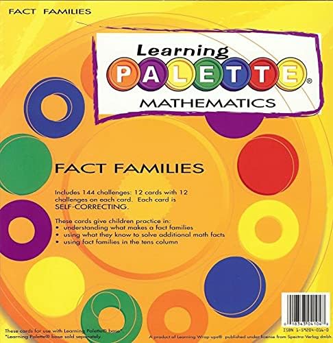1st Grade Math Fact Families Learning Palette