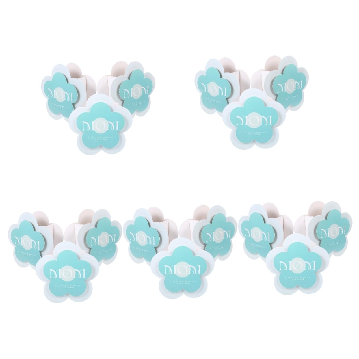 OATIPHO 15stücke Einzigartige Papierhandtaschen Für Blumen Dekorative Verpackung Für Sträuße Für Muttertag Und Partys Leicht Und Tragbar Blau