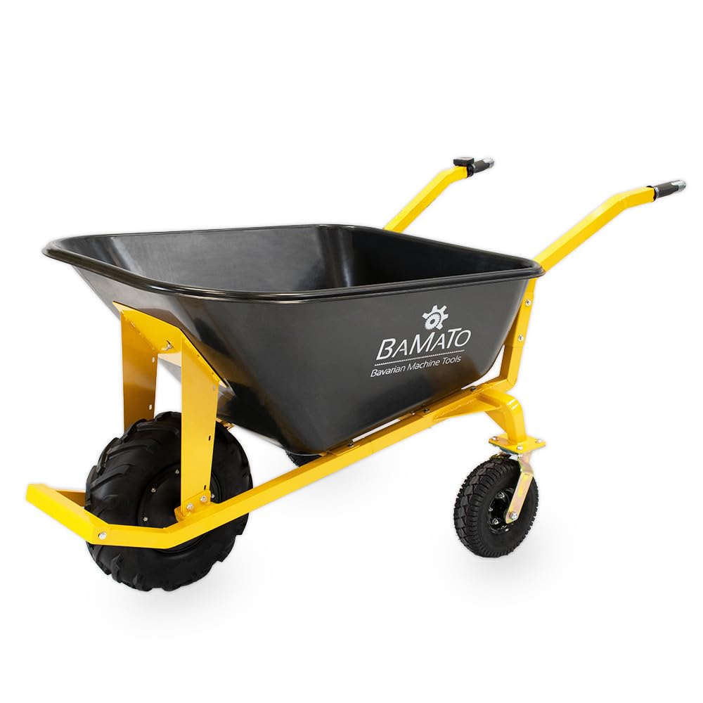 BAMATO Elektro Schubkarre MTR-200 fahrbar 200kg Tragkraft 160L Mulde 400W