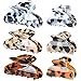 Produktbild 6Pcs Hair Claw Clips Rutschfeste Strong Hold Haarspangen clips Clamp Grip Mode Haarkrallen Spinnen Kopfbedeckung Haarspangen French Design Claw Clamp für Frauen Mädchen (10cm und 5cm)